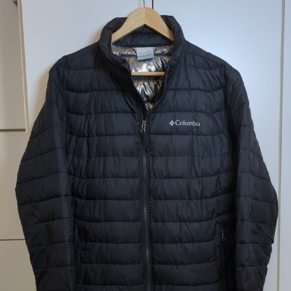 Columbia Powder Lite Black Puffer Jacket Men's M - Picture 1 of 8